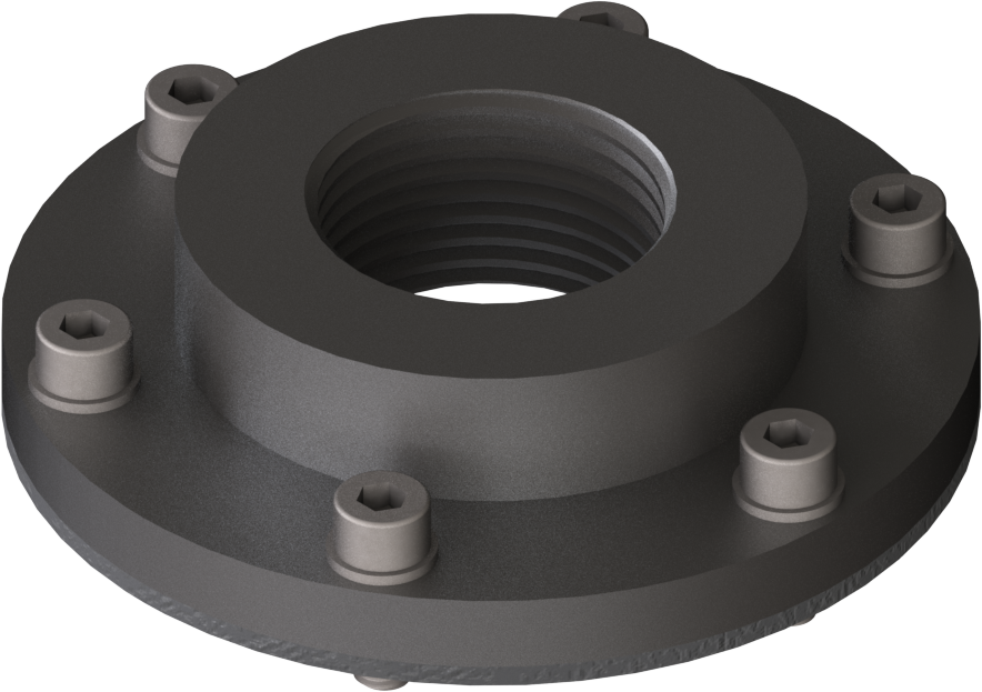 Flange Adapter LK73 SS FKM G1"f