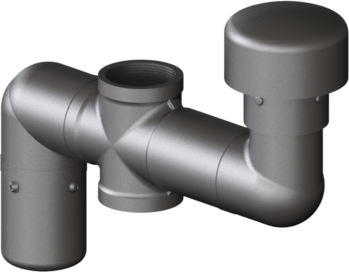 Ventilation System Assembly 2x-V IN-OUT 2"f