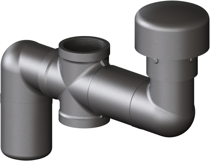 Ventilation System Assembly 2x-V IN-OUT G2"f