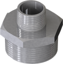 [03.2164.43] Adapter SS, R3/8"m - R1"m